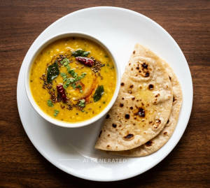 Dal Hing Tadka + Tawa Butter Roti (2 pieces)