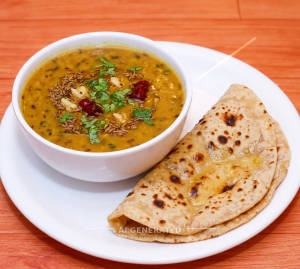 Jeera Dal + Tawa Roti (2 Pieces)