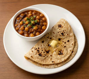 Chana Masala + Chapati (2 pieces)