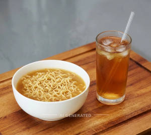Plain Maggi + Plain Iced Tea