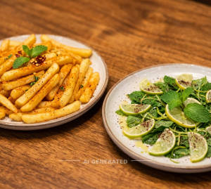 Chilly French Fries + Lemon Mint