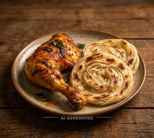 Chicken Leg Piece + Parrota (2 Piece)