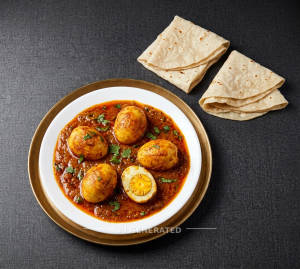 Egg Curry + Rumali Roti (2 Pieces)  