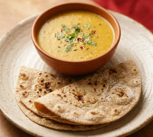 Dal Plain + Roti (2 pieces)