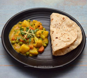 1 Bowl Sabji + Phulka (2 pieces)