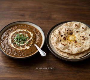 Dal makhani + Tawa roti [1 pcs] (2 pieces)