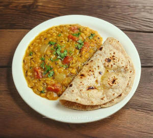 Dal Fry + Tawa Roti (2 Pieces)       
