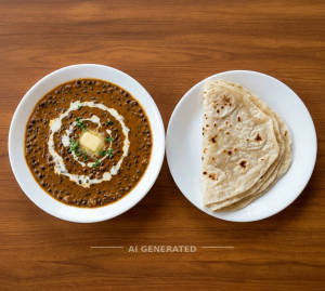 Dal Makhani + Rumali Roti (1 piece)