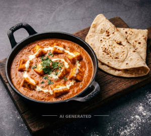 Special Paneer Butter Masala + Tawa Roti (2 pieces)