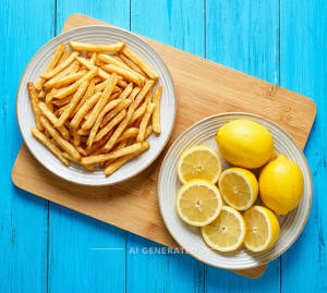 French Fries + Lemon