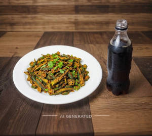 Bhindi Fry + Cold Drinks [250 Ml]