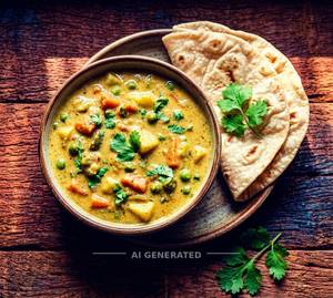 Korma Curry + Chapati (2 Pieces)