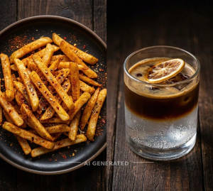 Peri Peri Fries + Tonic Espresso
