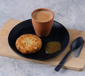 Panner Pattie + Kulhad Chai