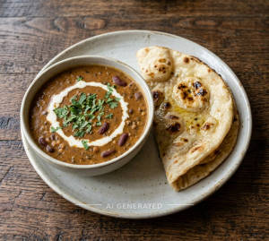 Dal Makhani + Tawa Butter Roti (2 pieces)