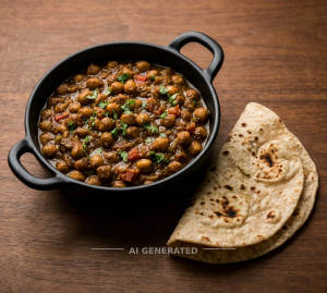 Chole + Tawa Roti (2 pieces)