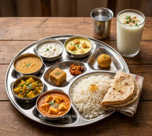 Rajbhog Thali + Dahi Lassi