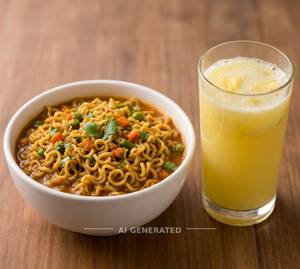 Veg Masala Maggi + Pineapple Juice