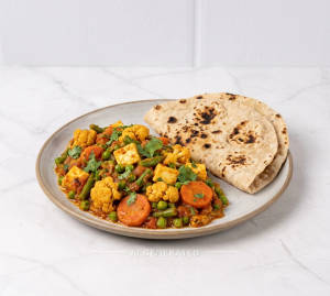 Mix Veg + Tawa Roti (2 Pieces)