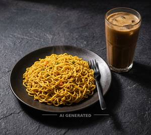 Plain Maggi + Cold Coffee