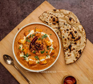 Butter Paneer Masala + Tandoori Roti Plan (2 Pieces)