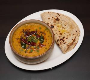 Dal Tadka + Tandoori Roti (2 Pieces)                            