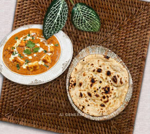 Paneer makhni + Tandoor roti (1 piece)