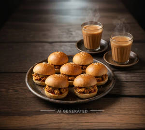 Mini bun + Hot tea (2 nos)