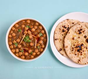 Chole + Tandoori Roti (2 Pieces)
