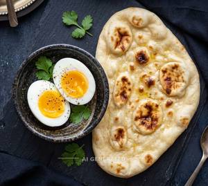 Boiled Egg + Plain Naan (1 Piece)