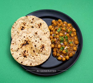 Chana Masala + Tawe Wali Roti (2 pieces)