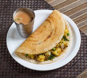 Masala dosa + Special tea