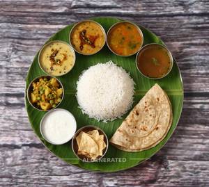 Full Meals + Roti (1 Piece)