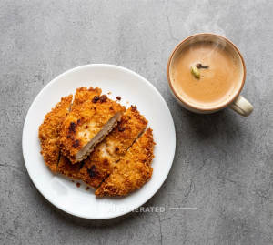 Chicken Cutlet + Masala Tea