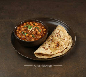 Chole Masala 300Ml + Tawa Roti (2 pieces)