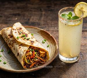 Schezwan Wrap + cold drink 