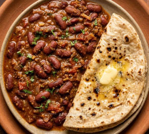 Punjabi Rajma + Butter Tandoori Roti (1 piece)