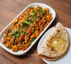 Anda Tod Fod + Butter Roti (1 Piece)