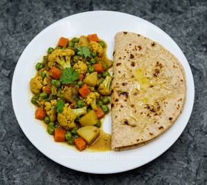 Mix Veg + Butter Roti (1 Piece)
