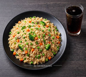 Fried rice + Soft drink