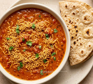 Sev Tamatar + Plain Tawa Roti (2 pieces)