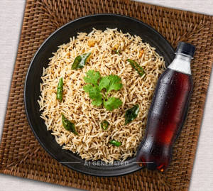 Jeera Fried Rice + Cold Drinks [200Ml]