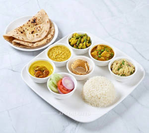 Veg Meal + Roti (2 Pieces)