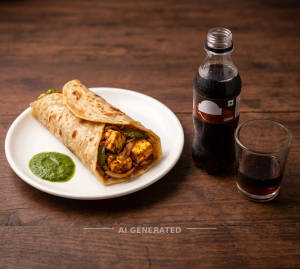 Paneer Roll + Cold Drinks [200Ml]