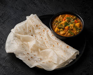 Rumali Roti (1pc) + Mix Veg Gravy