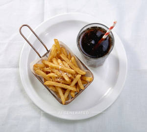 Salted French Fries + Soft Drinks