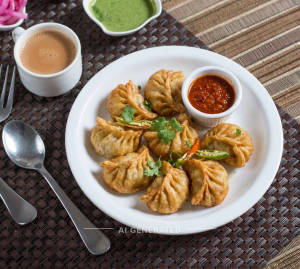 Veg Fried Momos [8 Pcs] + Special Tea