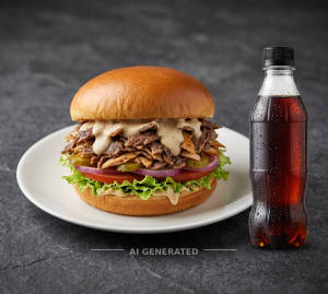 Shawarma Burger + Cold Drink
