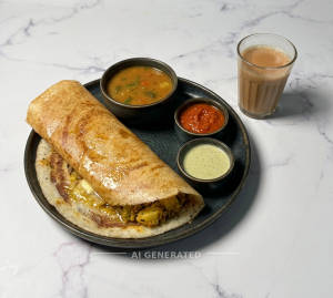 Benne Masala Dosa + Tea