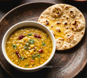 Dal Home Style (Per Plate) + Plain Tawa Butter Roti (1 piece)